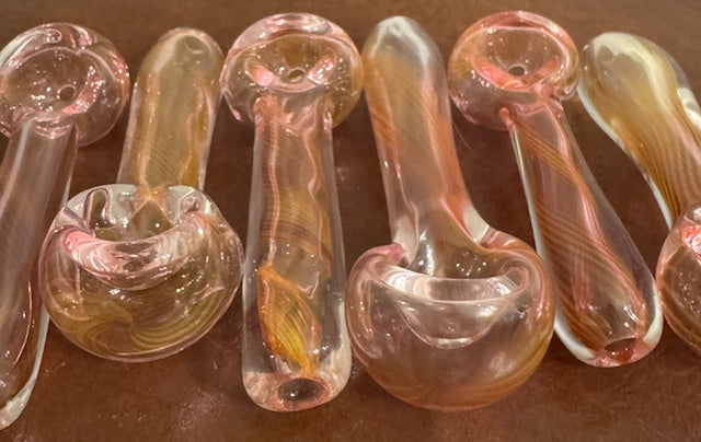 Scalloped Gold Fume Mini Spoon (Standard)