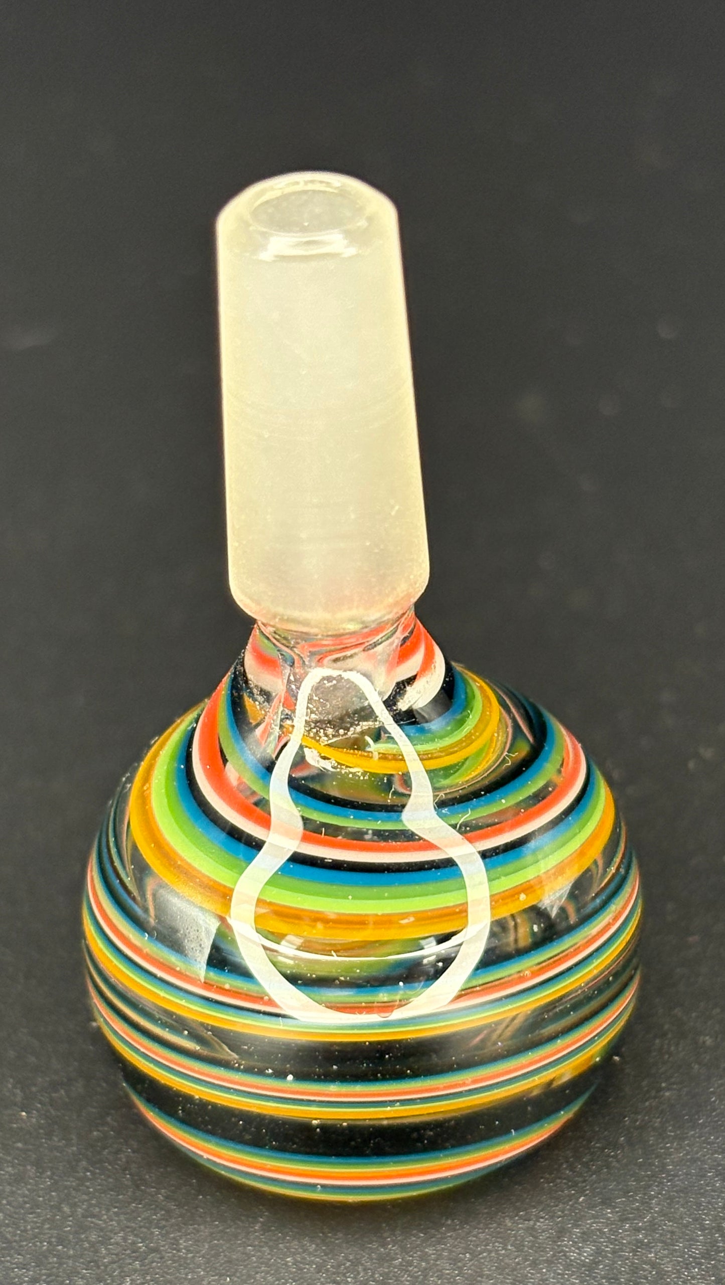 Slide - 10mm Male - Waggie Style WigWag - Multi Color