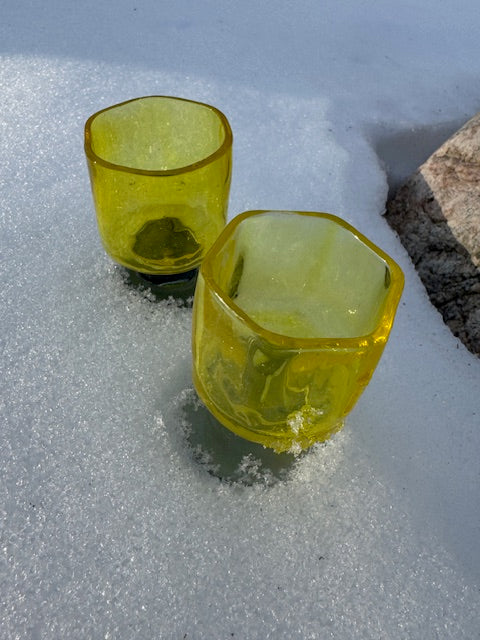 LowBall Glasses With Opal(Pair)