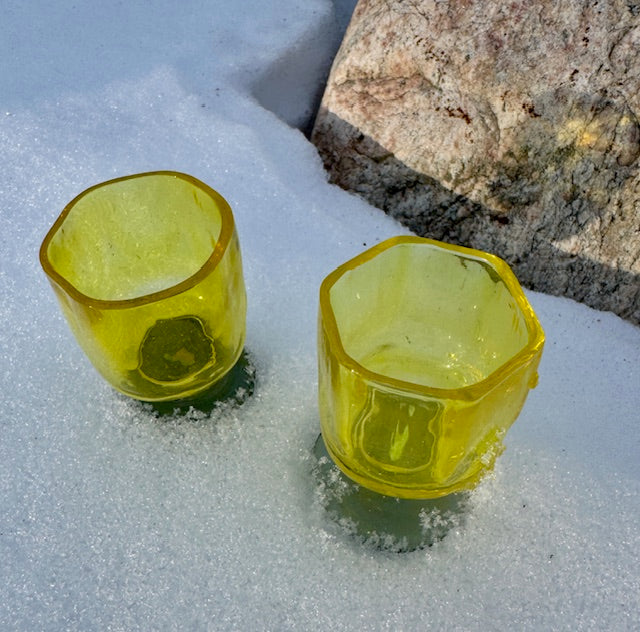LowBall Glasses With Opal(Pair)