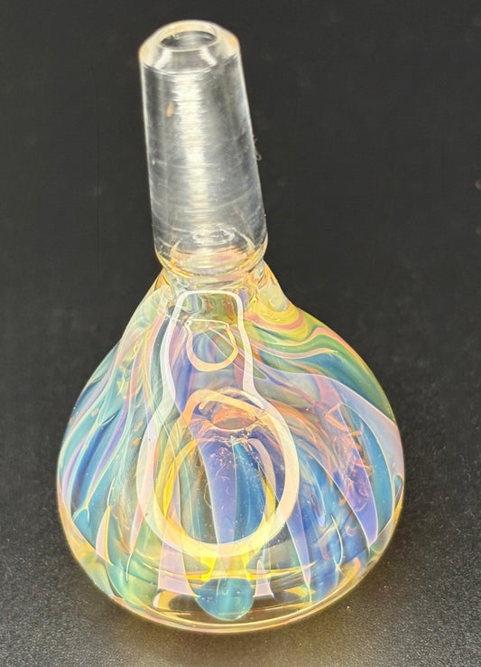 Slide - 10mm Male - (Silver & Gold Fume)