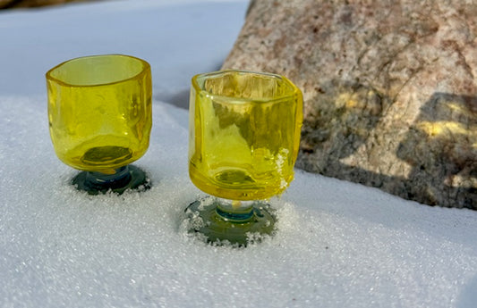LowBall Glasses With Opal(Pair)